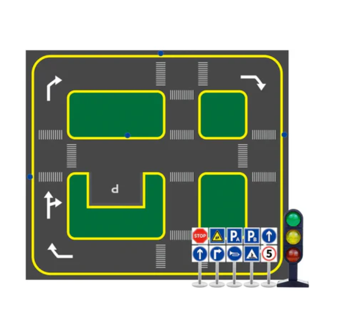 Yahboom 자동조종 궤적 지도 UV 인쇄 캔버스 (2.8m*3.2m)