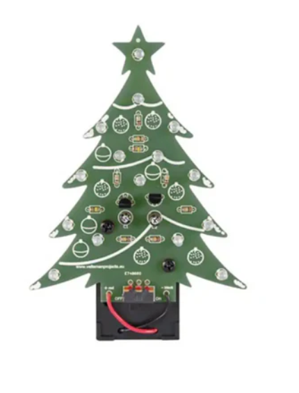 Blue LED Christmas Tree Soldering Kit