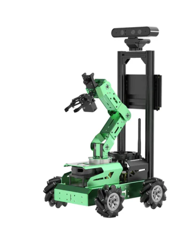 Jetson Nano로 구동되는 비전 조작기가 장착된 JetAuto Pro ROS 로봇 차량은 SLAM 매핑/내비게이션/Python을 지원합니다(표준 키트에는 Jetson Nano 4GB가 함께 제공됨)