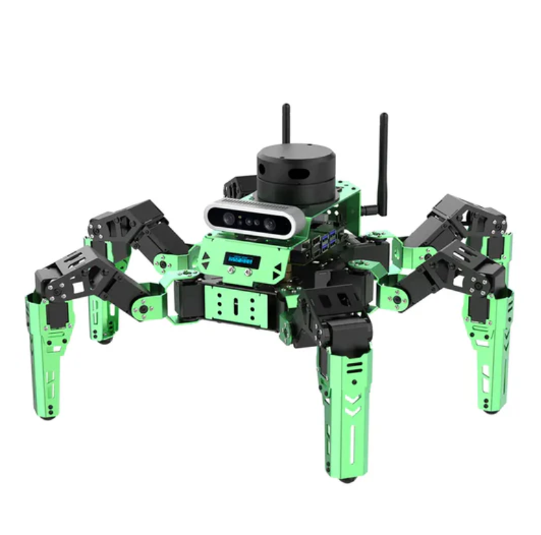 LiDAR 깊이 카메라가 장착된 Jetson Nano로 구동되는 Hiwonder JetHexa ROS Hexapod 키트는 SLAM 매핑 및 탐색을 지원합니다(프리미엄 키트)