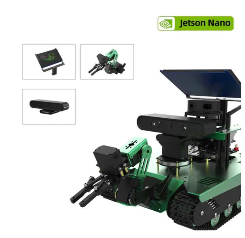 Yahboom Transbot ROS AI robot for Jetson NANO 4GB with depth camera, radar, robotic arm and 7" touch screen (without Jetson NANO SUB board)