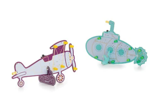 Whadda 빈티지 잠수함 및 복엽기 용접 키트(WSL22SET2)