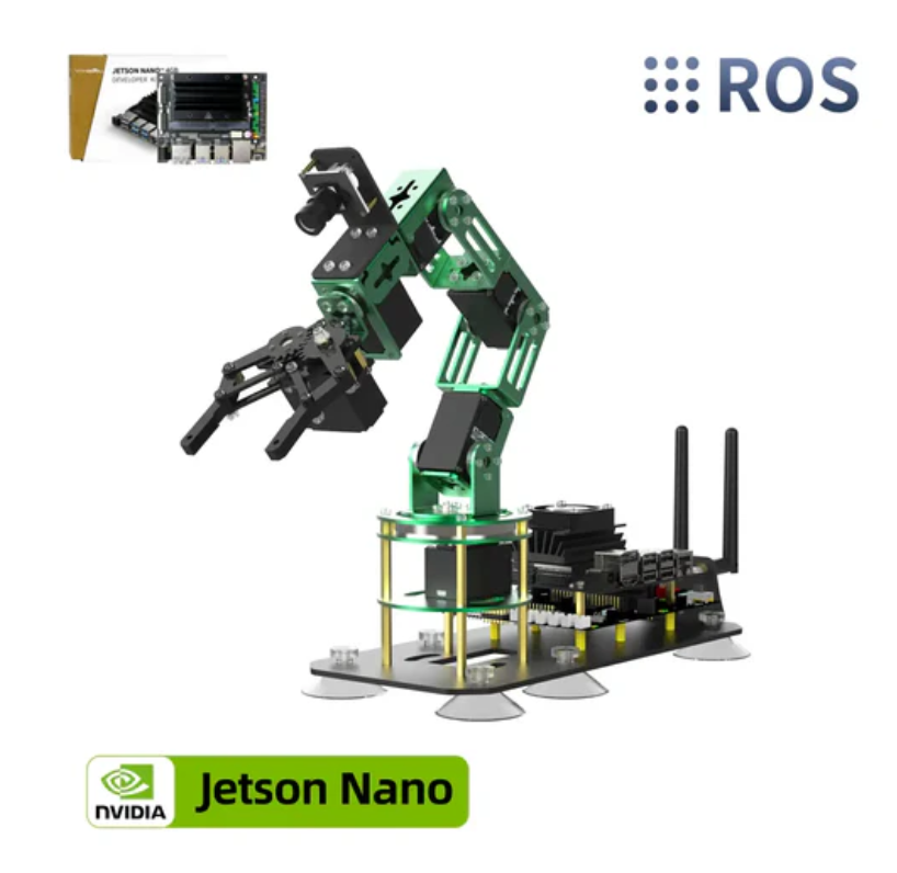 Yahboom 6 DOF AI Vision Robotic Arm with ROS and Python Programming for Jetson NANO 4GB (with Jetson NANO SUB Board)
